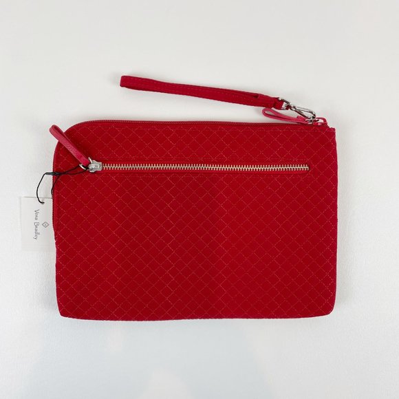 Vera Bradley Iconic RFID Wristlet Cardinal Red - Picture 2 of 8